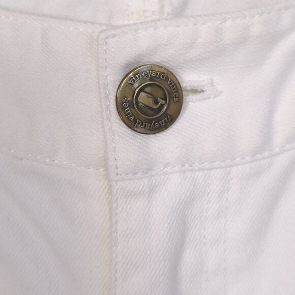 Vineyard Vines Women’s Jeans Size 8 White Stretch Cotton - Picture 10 of 11